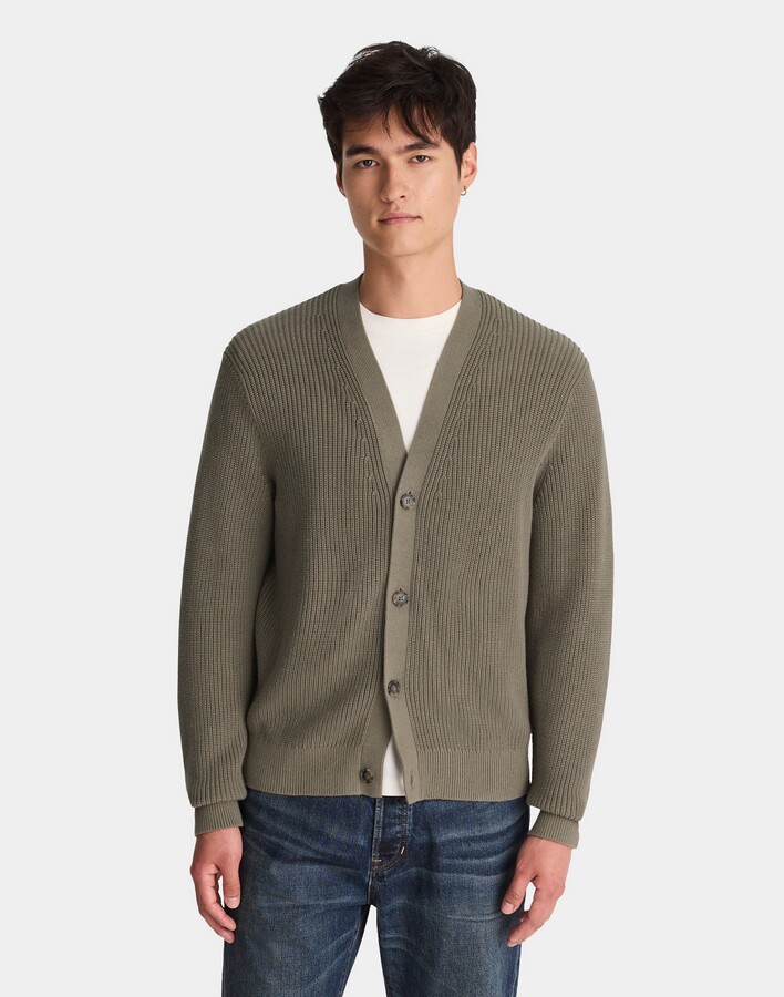 Madewell Cotton ShakerStitch Cardigan