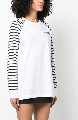 DSQUARED2 stripe-print long-sleeve T-shirt