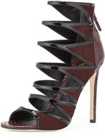 Thumbnail for your product : Brian Atwood Lynnden Strappy Calf Hair Sandal, Dark Red
