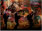 Thumbnail for your product : Ready2hangart 'Jazz Trio' Oversized 30" x 40" Canvas Art Print