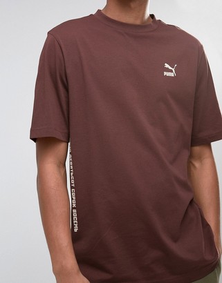 Puma T-Shirt In Brown Exclusive to ASOS