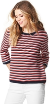 Thumbnail for your product : Tommy Hilfiger Final Sale-Crochet Stripe Sweater