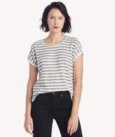 Thumbnail for your product : Sole Society Pique Stripe Roll Sleeve Tee