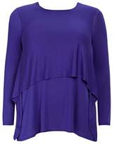 Thumbnail for your product : Evans Cobalt Blue Double Layered Top