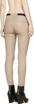 Thumbnail for your product : Helmut Lang Brown Stretch Leather Plonge Leggings