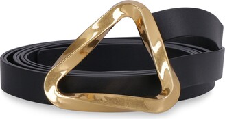 ベルト BOTTEGA VENETA Black Leather Grasp Belt Grasp Belt in Black Bottega Veneta