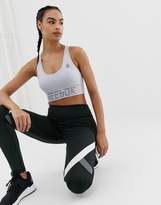 Thumbnail for your product : Reebok Training Seamless Racer Back Bra In Grey