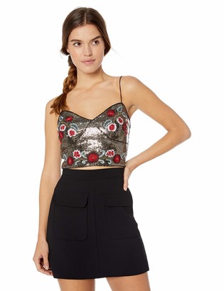GUESS Women's Sleeveless Topeka Embroidered Cami