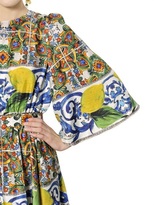 Thumbnail for your product : Dolce & Gabbana Lemon Printed Silk Twill Dress