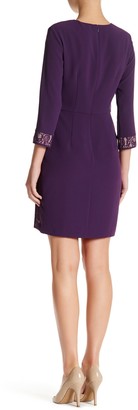 Andrew Marc 3/4 Length Sleeve Lace Dress