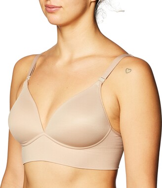 Women's Warner's RM3741A Elements of Bliss Wire-Free Contour Wide Band Bra  (Butterscotch 38B) 