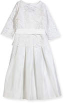 Thumbnail for your product : Isabel Garreton Fable Silk Dress w/ Lace Overlay Top, Size 7-10