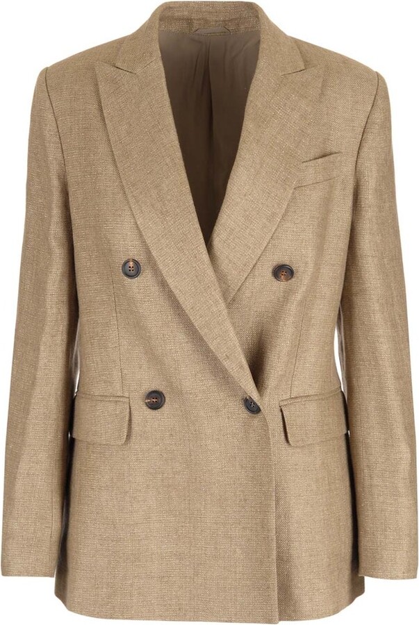 Brunello Cucinelli Double-Breasted Jacket - ShopStyle