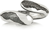 Thumbnail for your product : Bottega Veneta Intrecciato oxidized sterling silver cuff