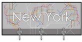 Thumbnail for your product : Green Leaf Art 'New York' Multi Hook Wall Mount Rack