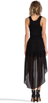 Thumbnail for your product : Heather Hi Low Pleated Maxi Dress