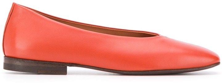 orange ballerina shoes