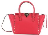 Thumbnail for your product : Valentino fuschia leather 'Rockstud' detail small convertible tote