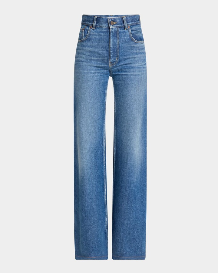Chloé High-Rise Wide-Leg Palazzo Jeans