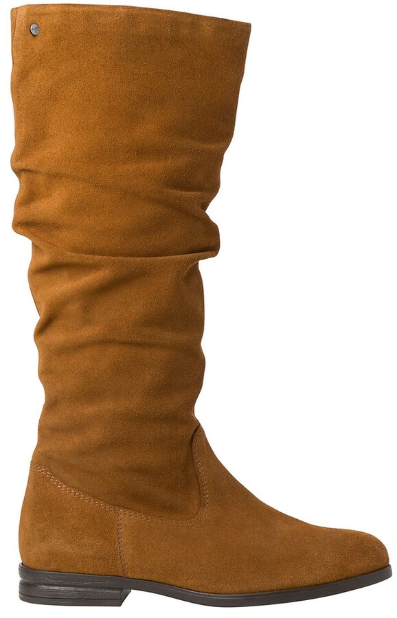 flat suede boots