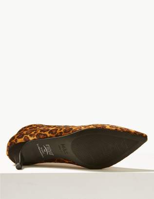 Marks and Spencer Wide Fit Kitten Heel V-Cut Shoe Boots