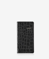 Thumbnail for your product : GiGi New York 2020 6" Pocket Datebook, Black Crocodile Embossed Leather