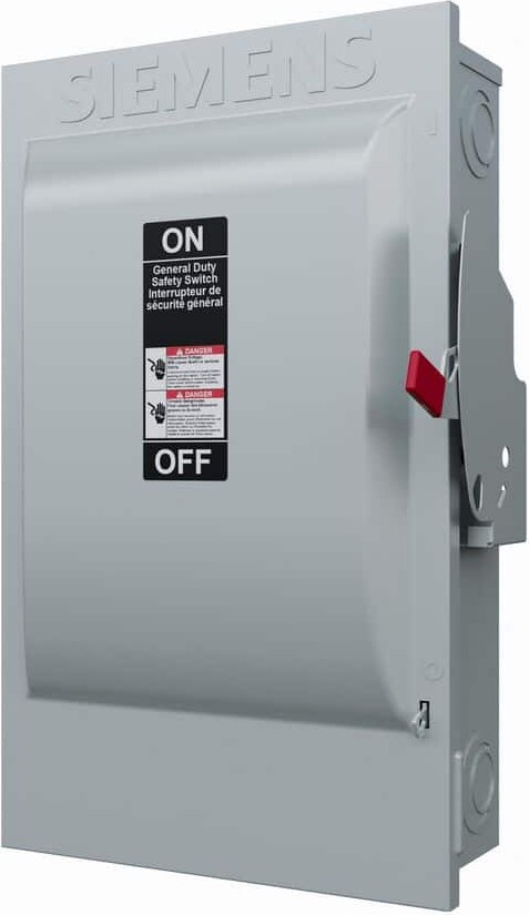 Siemens 200 Amp 240-V 3-Pole Non-Fusible Indoor General Duty VBII Safety Switch