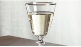 Thumbnail for your product : Crate & Barrel French Wine Glass with Gold Rim