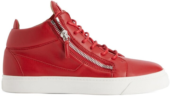 red giuseppe trainers