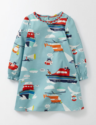 Boden Woven Printed Smock Dress