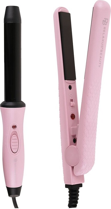Relaxus Beauty Mini Straighten And Curl Styling Duo Set