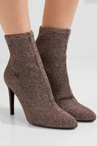 Thumbnail for your product : Giuseppe Zanotti Glittered Stretch-knit Sock Boots