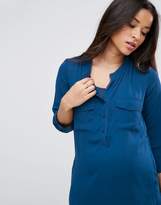 Thumbnail for your product : Mama Licious Mama.licious Mamalicious Button Front Nursing Blouse