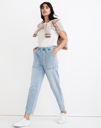 Madewell Pull-On Relaxed Jeans in Bellview Wash - ShopStyle