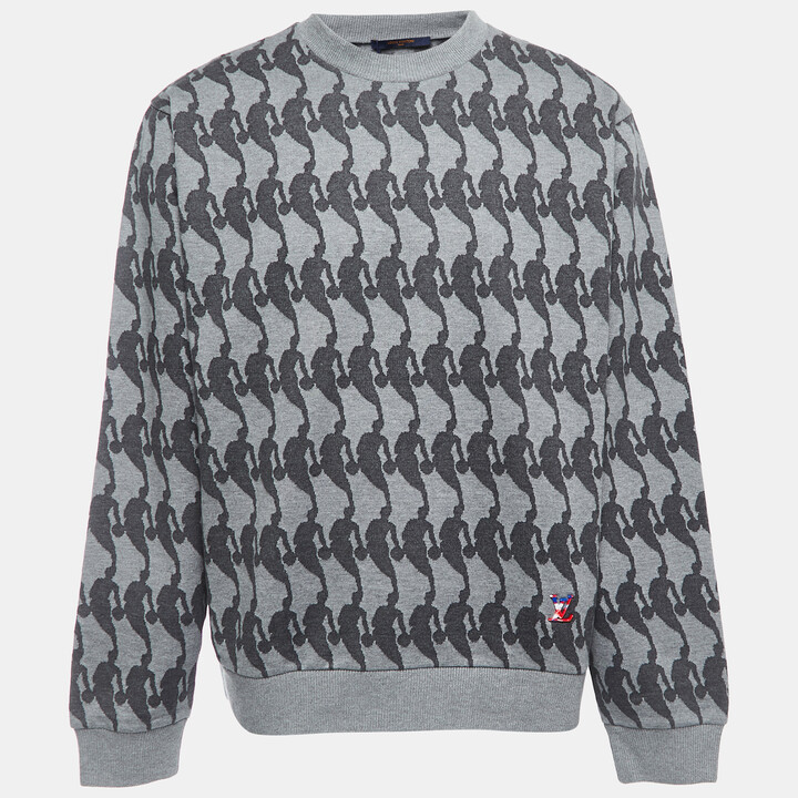 Louis Vuitton Supreme black pattern sweater - LIMITED EDITION