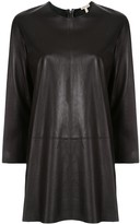 Thumbnail for your product : Hermes Pre-Owned Elongated Leather Long-Sleeved Blouse