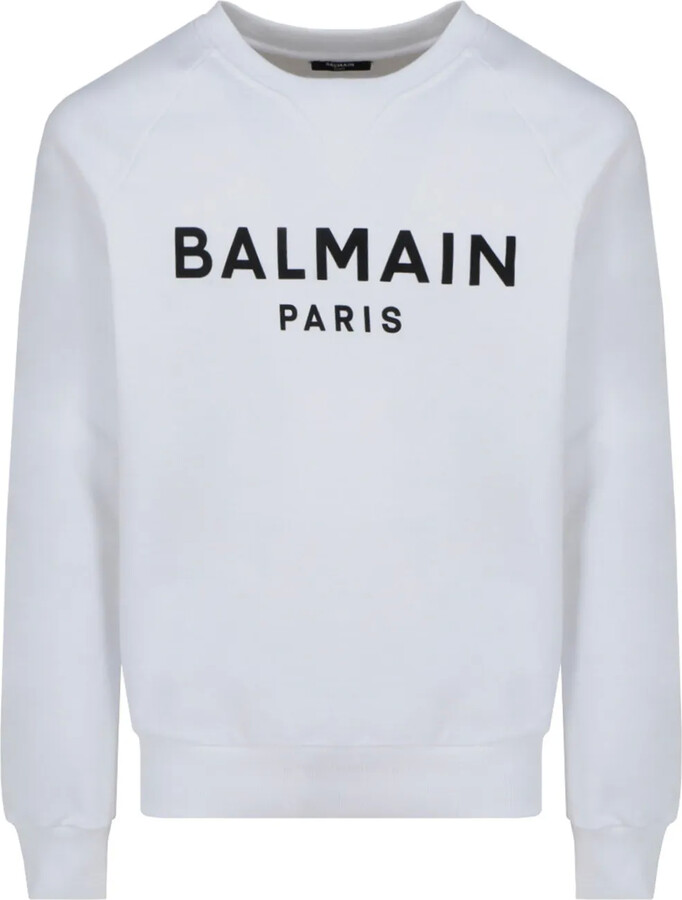 Balmain Logo-Print Cotton Sweatshirt