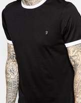 Thumbnail for your product : Farah T-Shirt with Contrast Trim Slim Fit Exclusive