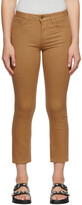 Thumbnail for your product : Frame Tan Coated 'Le Crop Mini Boot' Jeans