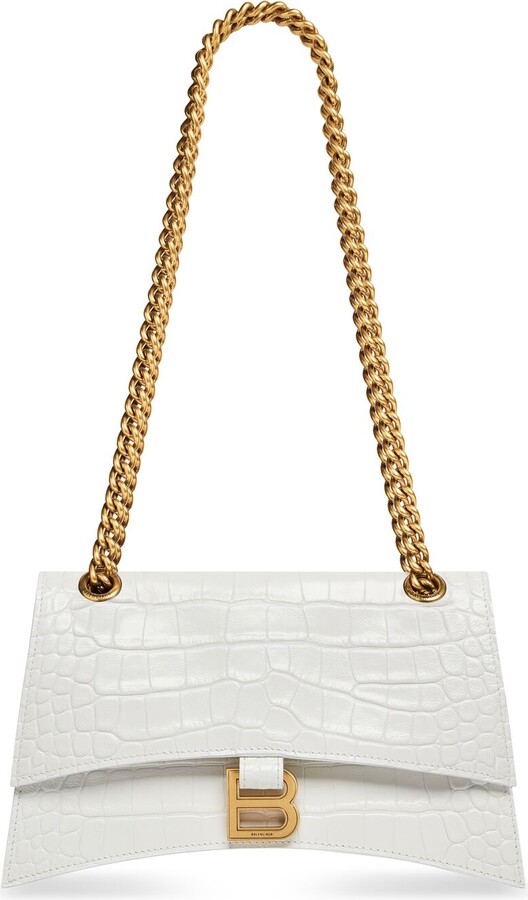 Women's Le Cagole Xs Shoulder Bag With Piercings in Optic White