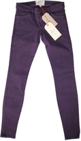 Thumbnail for your product : Current/Elliott CURRENT ELLIOTT Purple Cotton - elasthane Jeans
