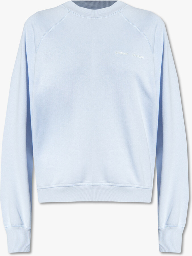 Samsoe & Samsoe 'Gitta' Sweatshirt With Logo Light - Blue - ShopStyle