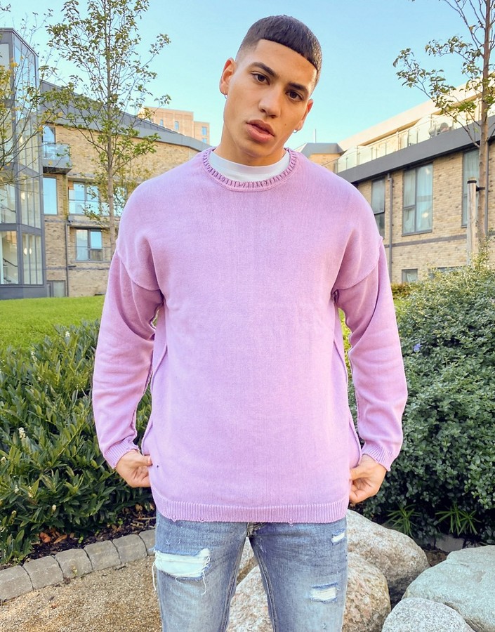 lavender mens sweater