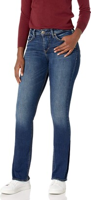 Silver Jeans Co. Women's Avery Curvy Fit High Rise Slim Bootcut Jeans