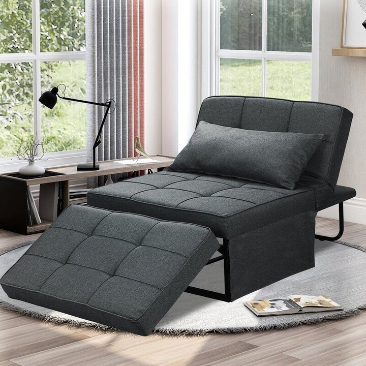 Zenova 41 Adjustable Sofa Bed Folding Convertible Chair Sofa Sleeper