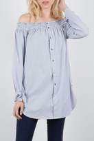 Thumbnail for your product : Molly Bracken Stripe Shirt Tunic