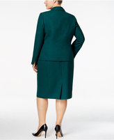 Thumbnail for your product : Le Suit Plus Size Three-Button Skirt Suit