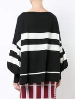 Thumbnail for your product : Nude striped high low hem sweater