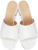 Thumbnail for your product : Maryam Nassir Zadeh SSENSE Exclusive White Croc Agatha Sandals
