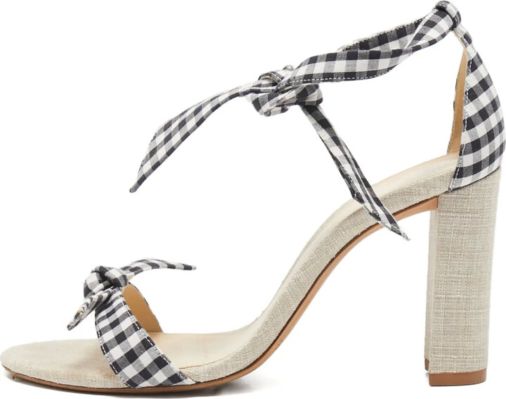 Alexandre Birman 100mm Gingham heeled sandals